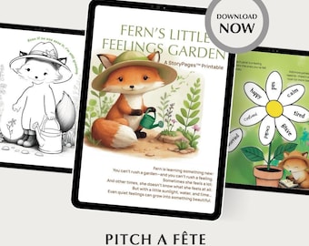 Feelings Garden Printable Workbook: Kids' Emotions Activity, Mindfulness Coloring Pages (PDF Download)