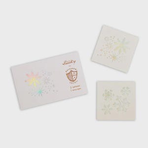 Snowflake Temporary Tattoos for Kids | 2-Pack Non-Toxic Holographic Winter Tattoos for Frozen Birthday, Christmas or Holiday Favors