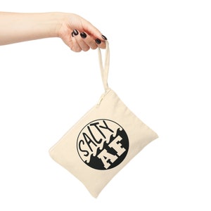 Salty AF Cotton Zipper Pouch