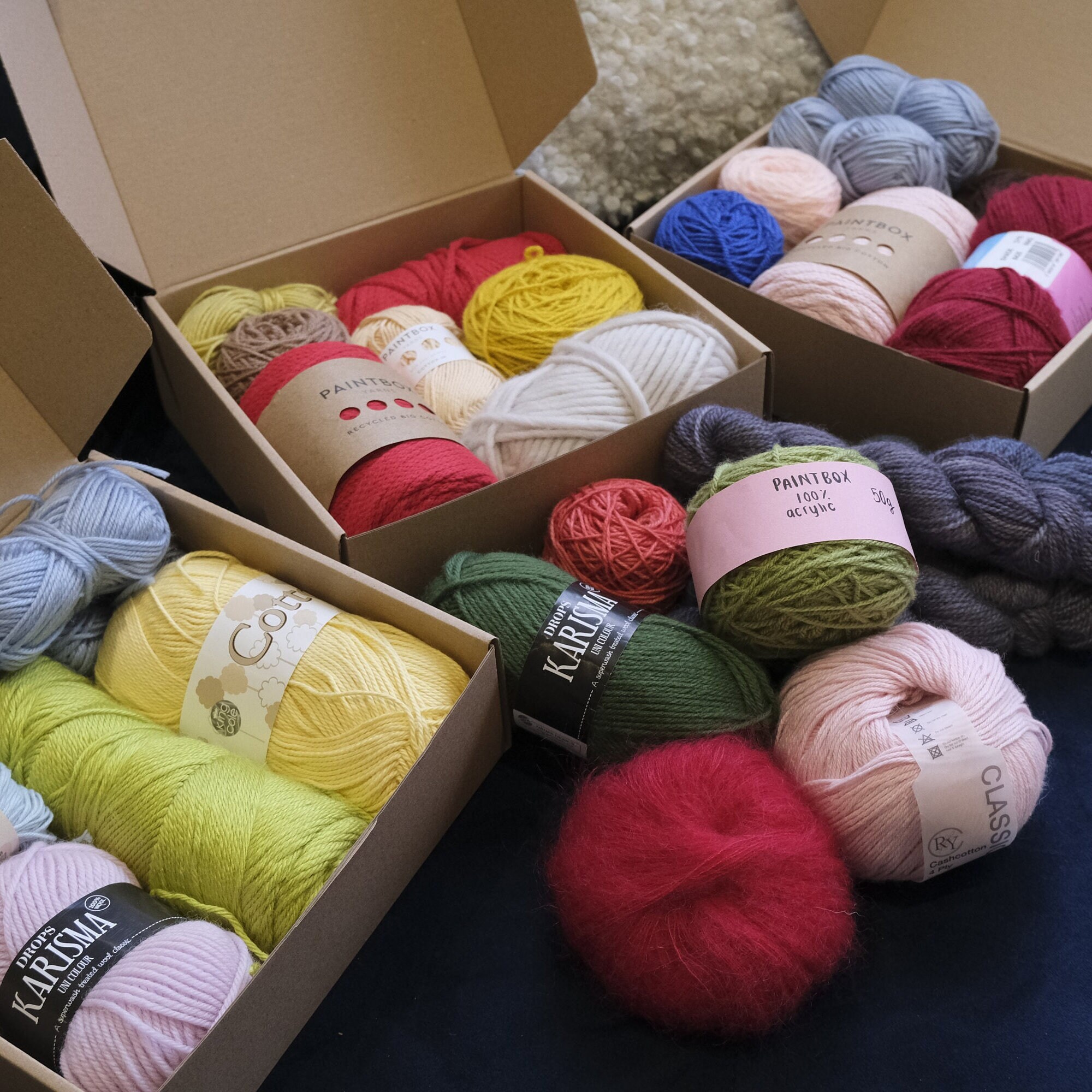 Yarn Mystery Box-Jumbo Acrylic 4-14 oz. Skeins-Free Shipping