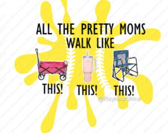 All The Pretty Moms PNG、昇華ファイル（デジタルダウンロード）