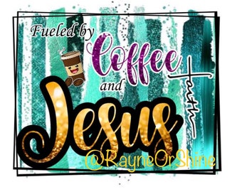 コーヒーとイエスのPNG昇華ファイル（デジタルダウンロード）