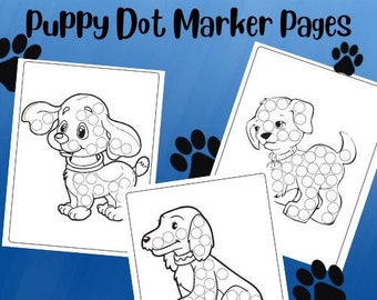 Puppy Dog Dot Marker Malvorlagen