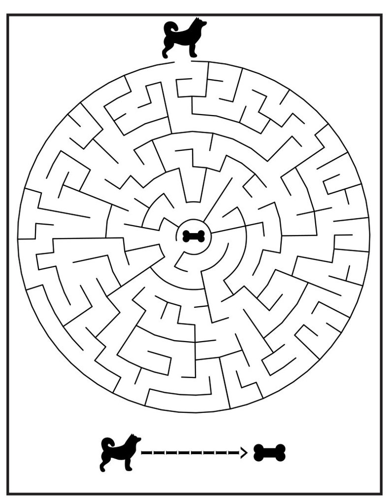 42 Page Maze Book Etsy