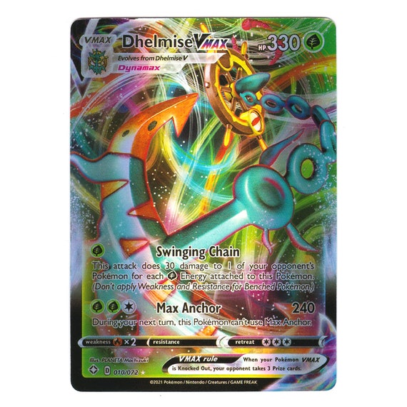 dhelmise pokemon card value Amazon.com: Dhelmise VMAX - 010/072