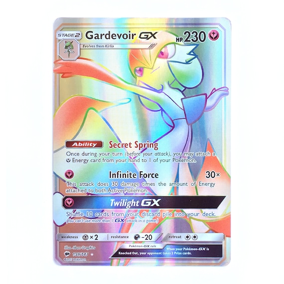 Gardevoir GX (Secret) Holo SM Burning Shadows 159/147 (Custom | Proxy)