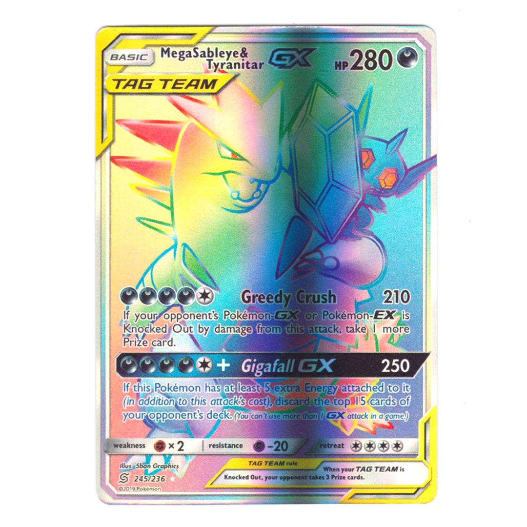 Mega Sableye & Tyranitar GX (secret) Holo SM Unified Minds 245/236 (custom | Proxy) - Etsy Mega Sableye & Tyranitar GX (secret) Holo SM Unified Minds 245/236 (custom | Proxy) - Etsy