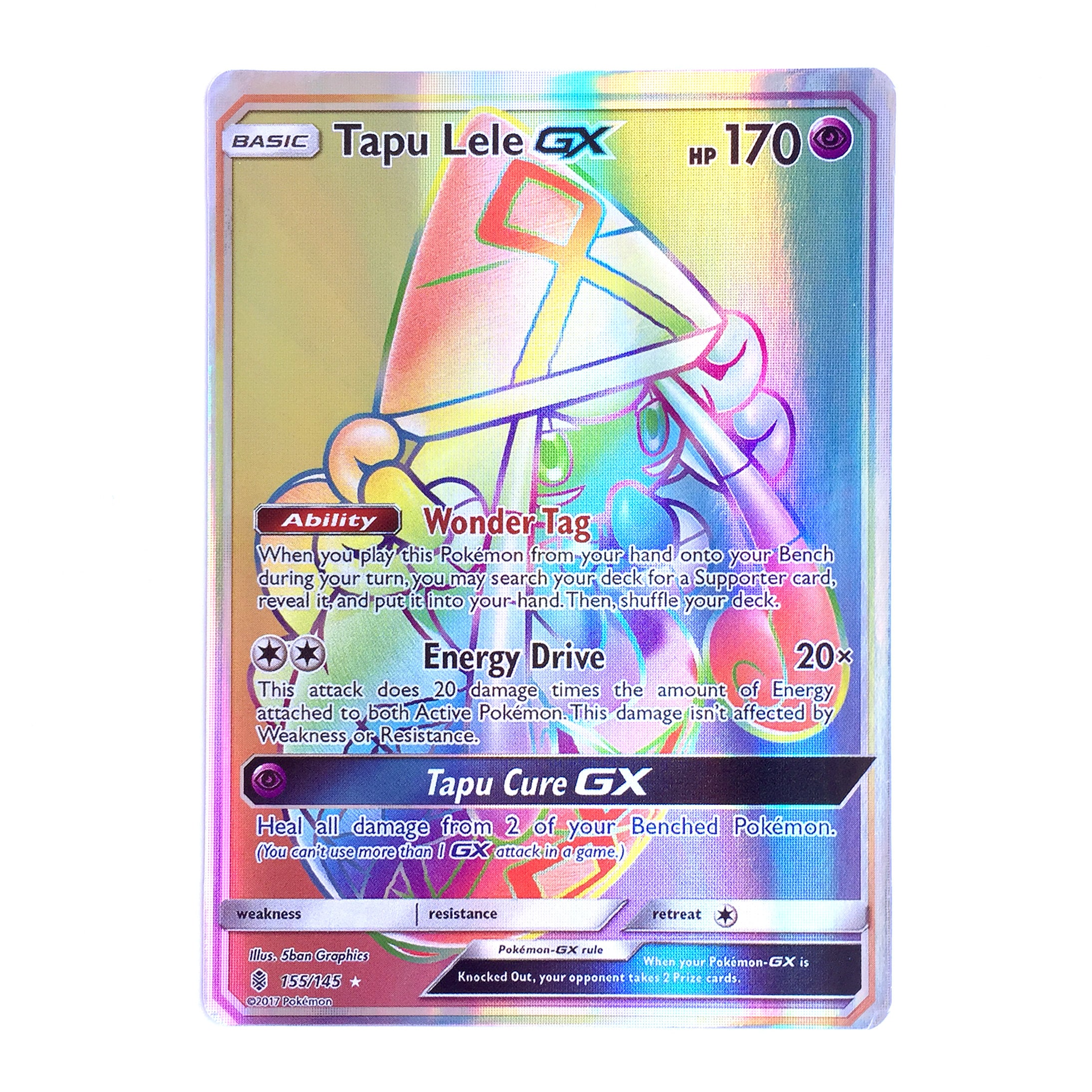 Tapu Lele GX (secret) Holo SM Guardians Rising 155/145 (custom