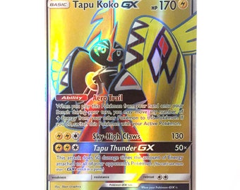 Tapu Koko GX 135/145 Full Art Ultra Rare Sun & Moon Guardians Rising N