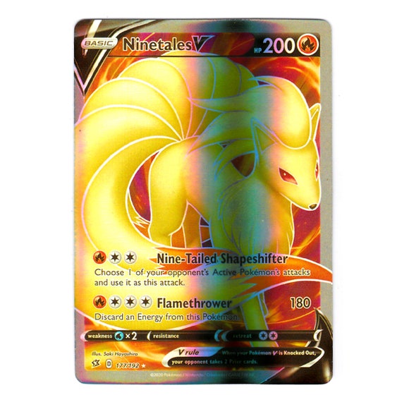 gold ninetales pokemon card Ninetales - 7/123 “Cracked Ice” Holo Rare