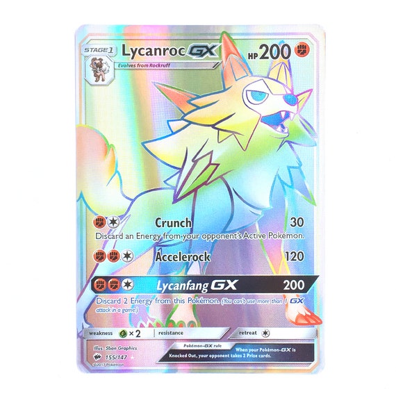 Lycanroc GX (secret) Holo SM Burning Shadows 155/147 (custom | Proxy) - Etsy Lycanroc GX (secret) Holo SM Burning Shadows 155/147 (custom | Proxy) - Etsy