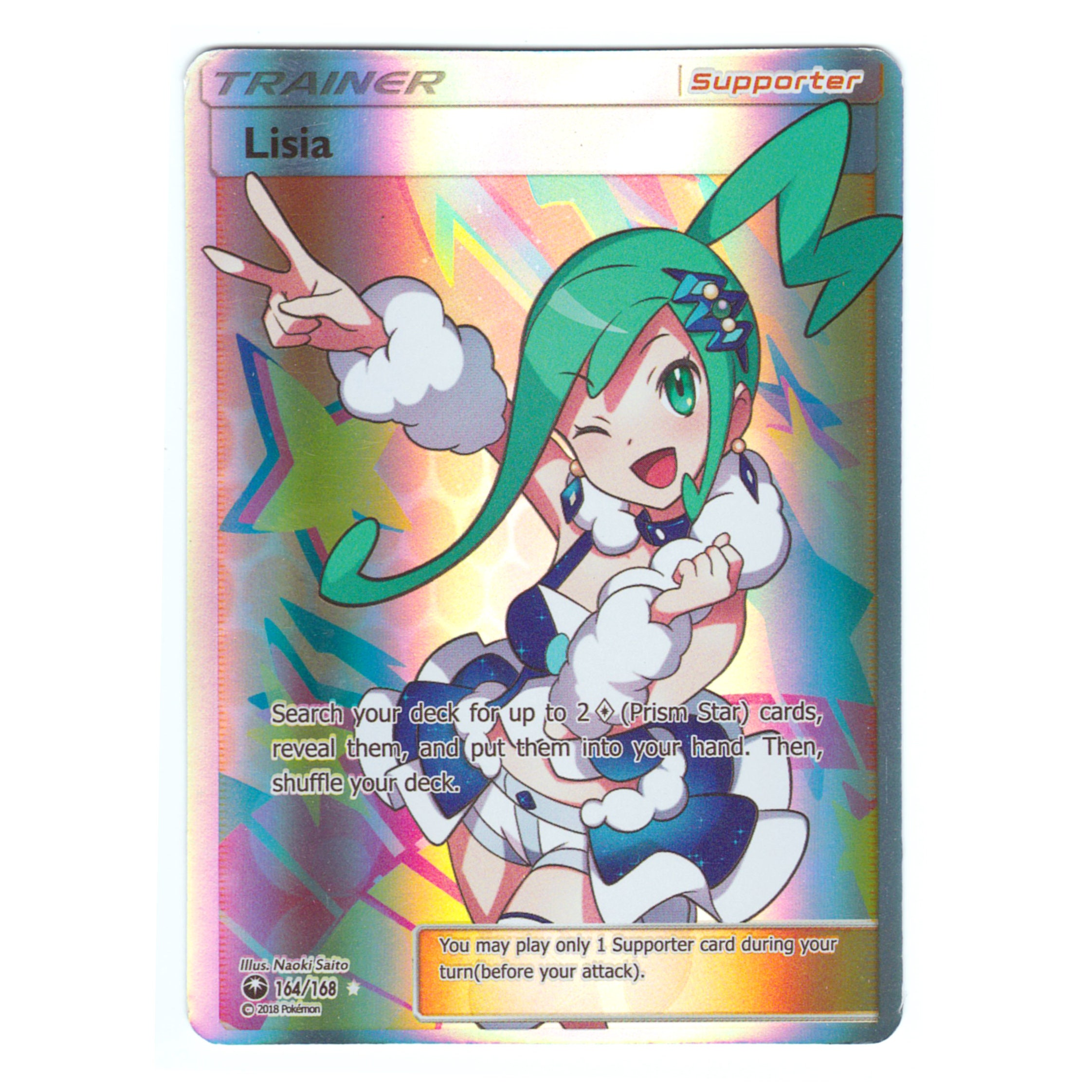 Lisia Trainer (full Art) Holo SM Celestial Storm 164/168 (custom