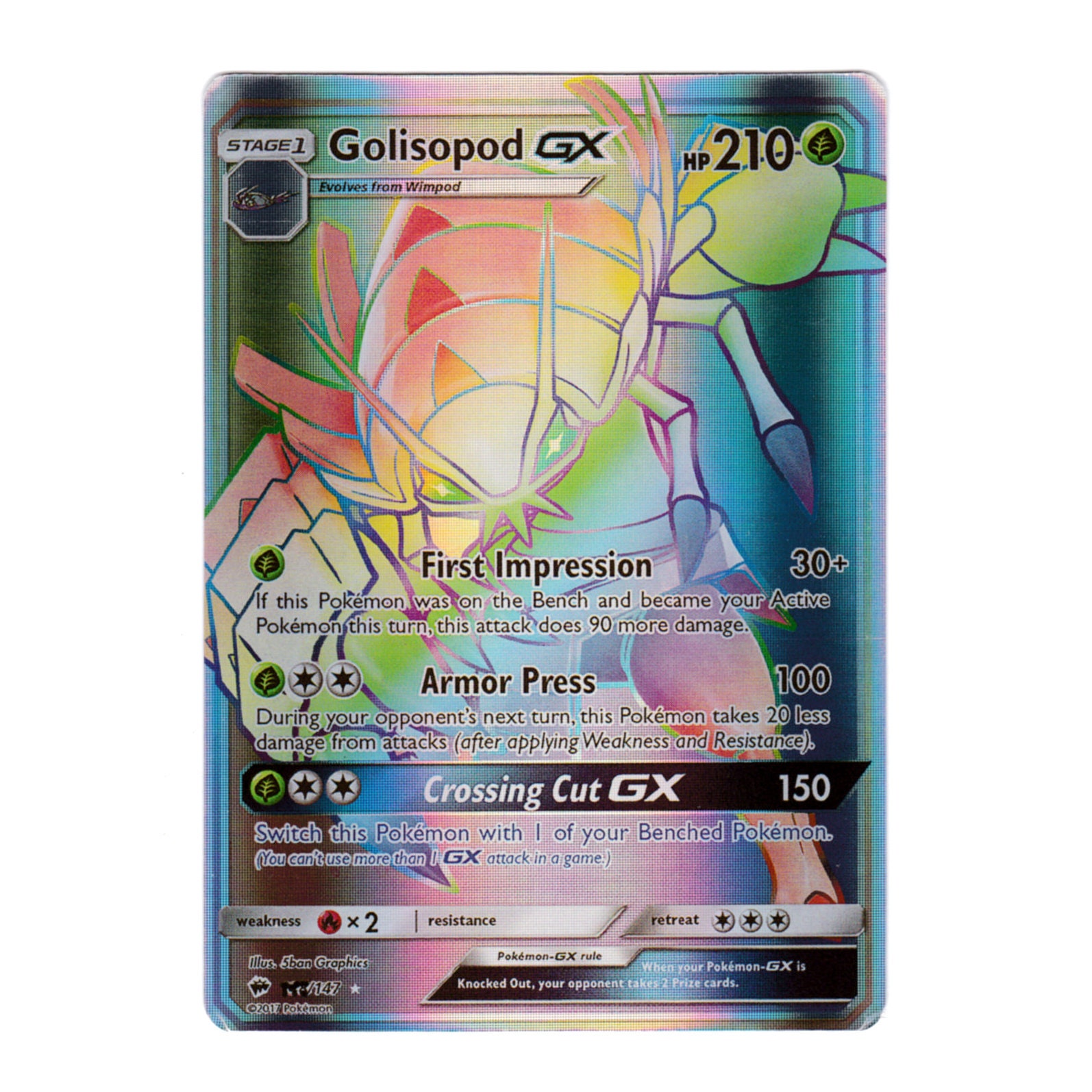 Golisopod GX (secret) Holo SM Burning Shadows 148/147 (custom | Proxy) - Etsy Golisopod GX (secret) Holo SM Burning Shadows 148/147 (custom | Proxy) - Etsy