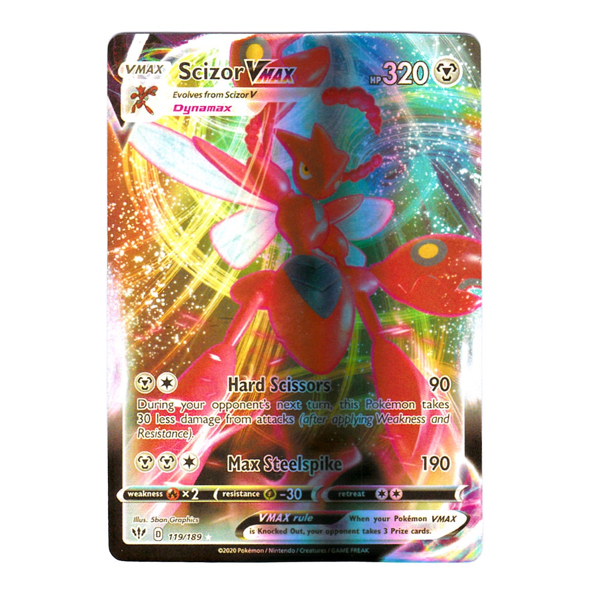 Scizor VMAX Holo Darkness Ablaze 119/189 (custom | Proxy) - Etsy