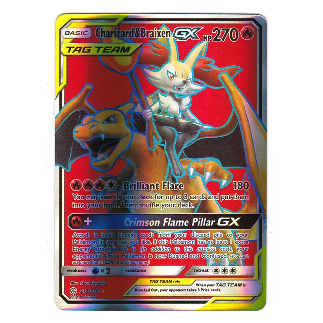 charizard and braixen pokemon card CGC 9 Charizard & Braixen GX Full Art (Graded Card) – Phurion main image 0