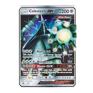 Pokemon - Celesteela GX - 144/156 - Full Art Ultra Rare - Sun & Moon: Ultra  Prism : Toys & Games 