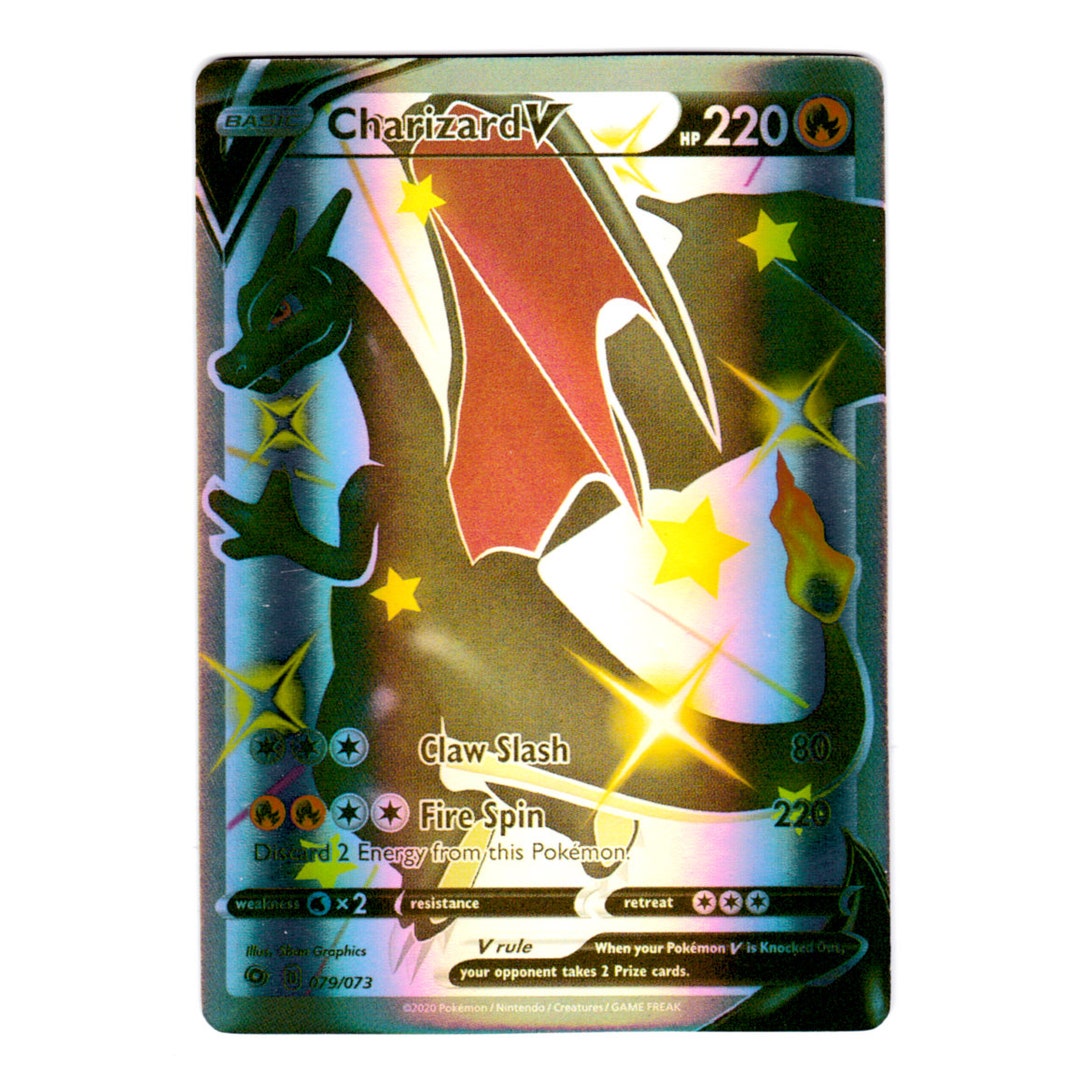Charizard V (secret) Holo Champion's Path 079/073 (custom