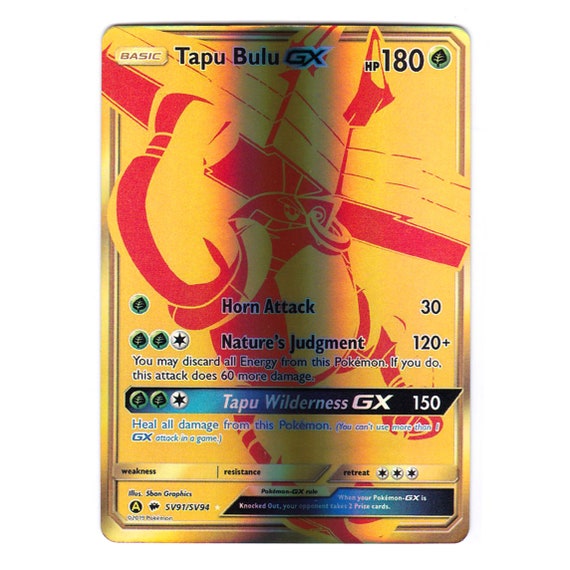 Tapu Bulu GX Shiny Holo Rare SM Hidden Fates Shiny Vault SV91/SV94 (custom | Proxy) - Etsy Tapu Bulu GX Shiny Holo Rare SM Hidden Fates Shiny Vault SV91/SV94 (custom | Proxy) - Etsy