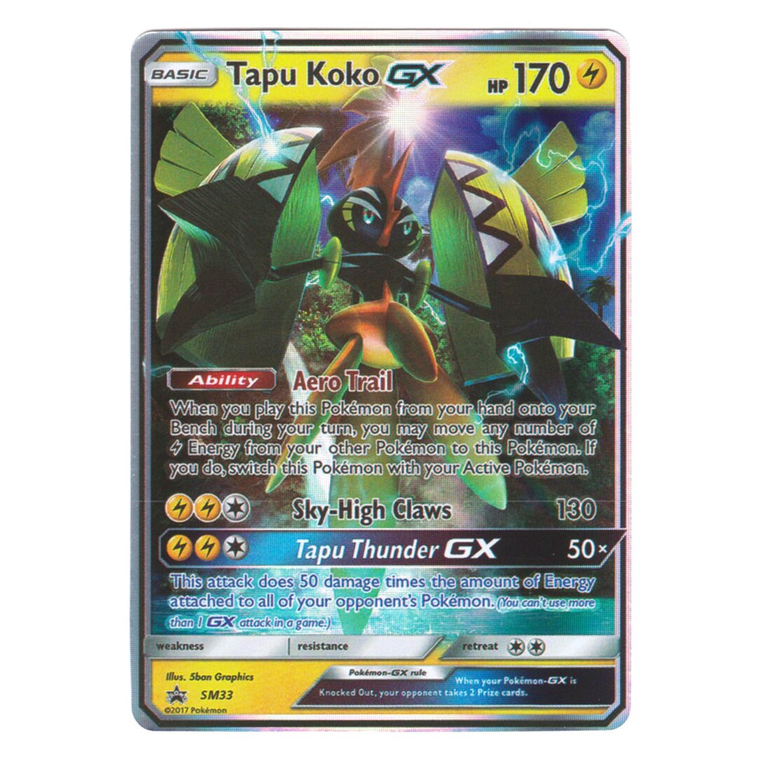  Tapu Koko GX - SM33 - Promo - SM Black Star Promo