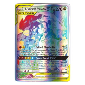 Unofficial Artist Made Pikachu & Zekrom-gx 184/181 Rainbow 