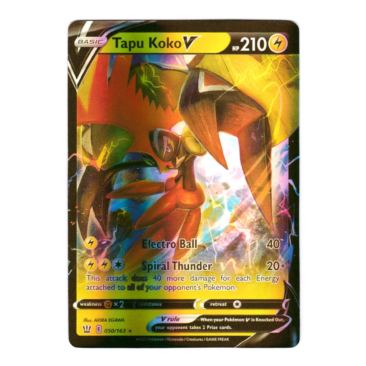 Tapu Koko V Holo Battle Styles 050/163 (Custom | Proxy)
