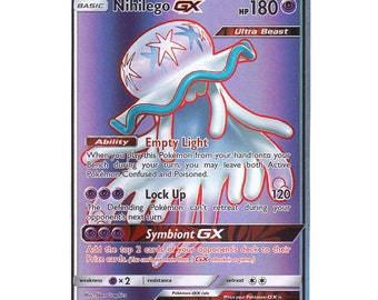 Pokemon card- Nihilego GX Full Art 103/111