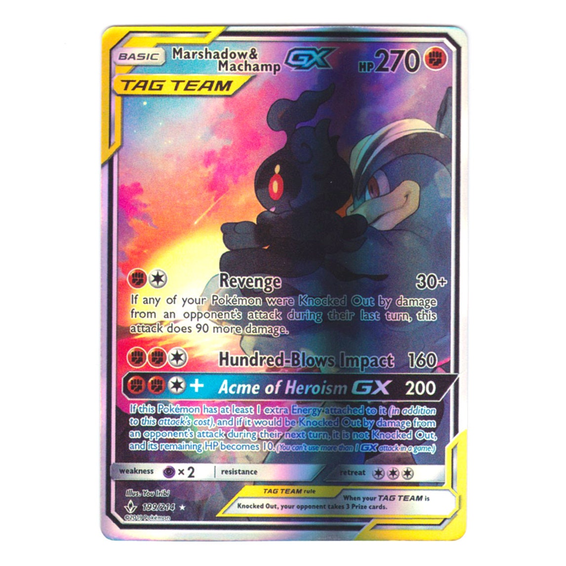 Marshadow & Machamp GX (full Art) Holo SM Unbroken Bonds 199/214 (custom |  Proxy) - Etsy