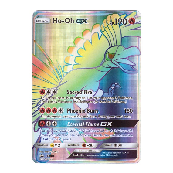 ho oh pokemon card gx Japanese Ho-Oh GX SSR Pokemon Card 210/150 SM8b Ultra Shiny GX NM / M