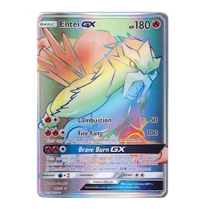 Entei GX (Secret) Holo SM Shining Legends 74/73 (Custom | Proxy)