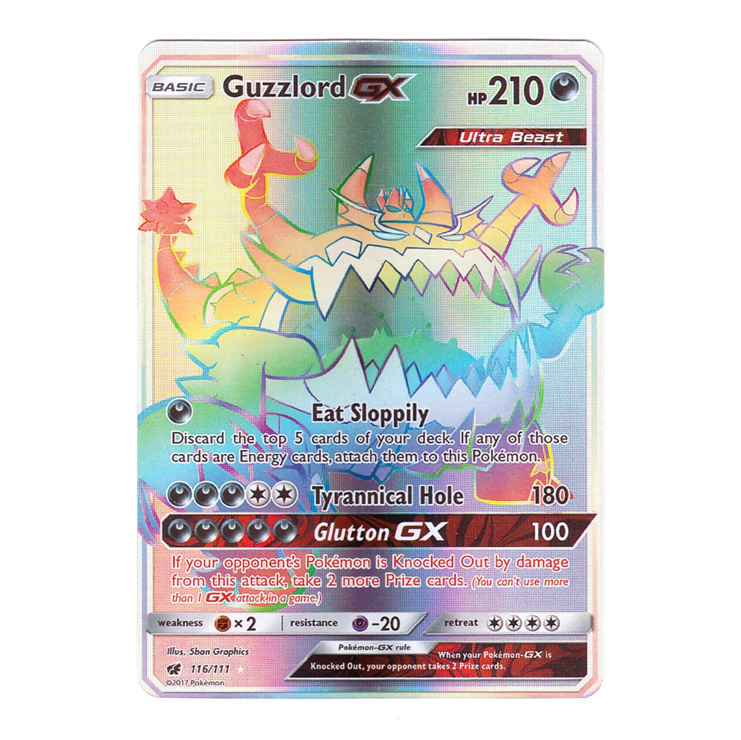 Guzzlord GX (secret) Holo SM Crimson Invasion 116/111