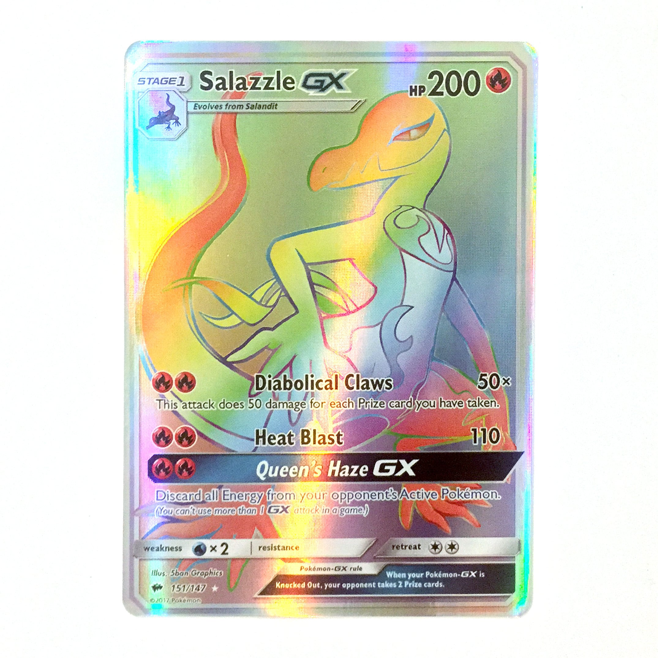 Salazzle GX (secret) Holo SM Burning Shadows 151/147 (custom | Proxy) - Etsy