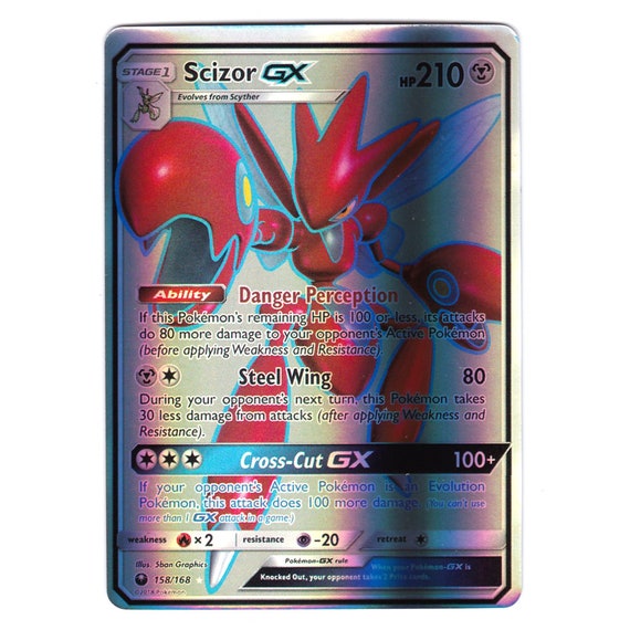 scizor pokemon card full art Scizor EX 119/122 Breakpoint Full Art Ultra Rare Holo Pokemon Card Nea main image 1
