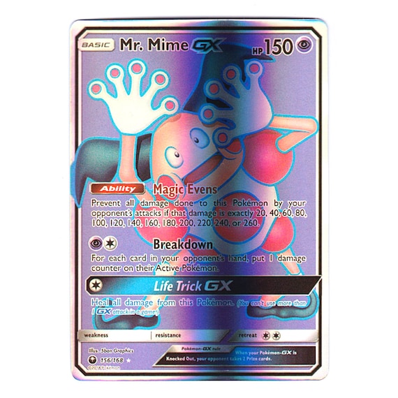 Mr. Mime GX (full Art) Holo SM Celestial Storm 156/168 (custom
