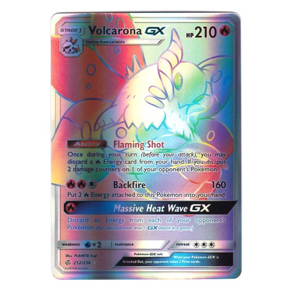Volcarona GX (secret) Holo SM Cosmic Eclipse 252/236 (custom | Proxy) - Etsy