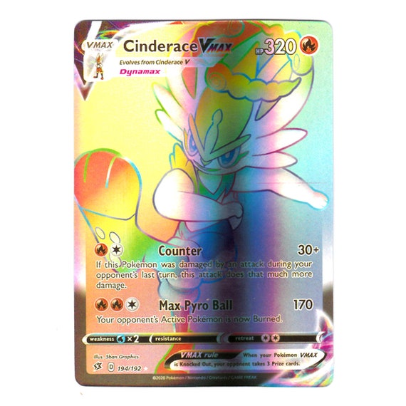 pokemon indonesia card list Cinderace VMAX - 036/192 - Ultra Rare Rebel Clash - Pokemon Card