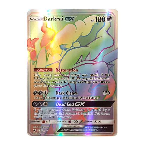 darkrai holographic pokemon card Amazon.com: Pokemon - Darkrai - 136/197 - Obsidian Flames - Reverse Foil main image 0