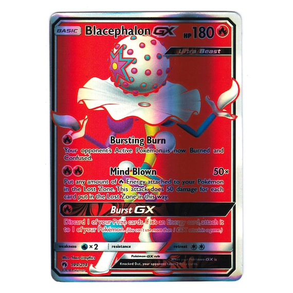 Blacephalon GX (Full Art) Holo SM Lost Thunder 199/214 (Custom | Proxy)