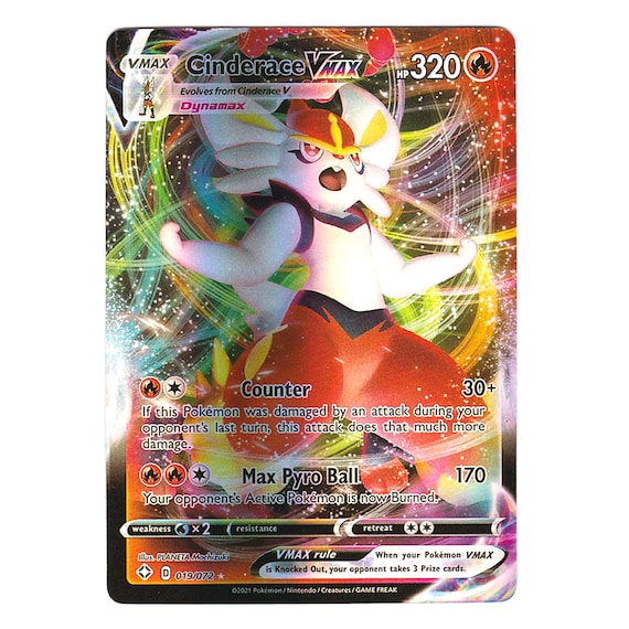 Cinderace VMAX Holo Shining Fates 019/072 (custom | Proxy) - Etsy
