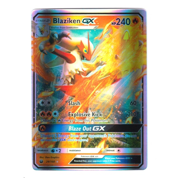 Blaziken GX Holo SM Celestial Storm 28/168 (Custom | Proxy)