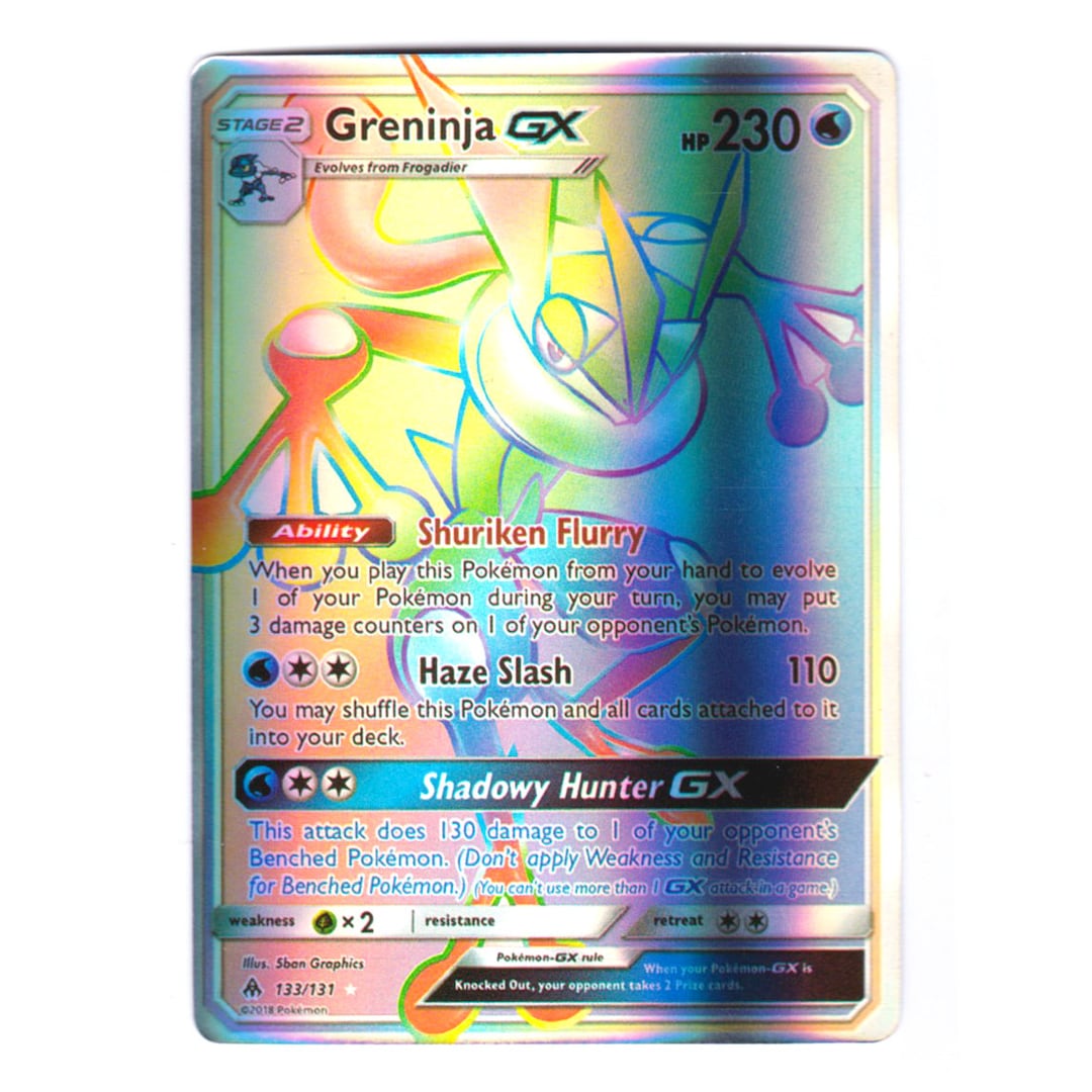 Greninja GX (secret) Holo SM Forbidden Light 133/131 (custom