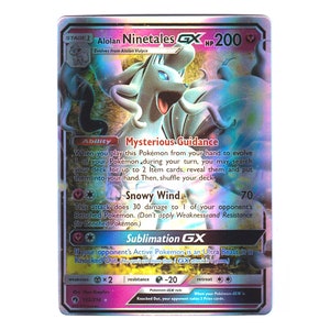 Alolan Ninetales GX Holo SM Lost Thunder 132/214 (Custom | Proxy)