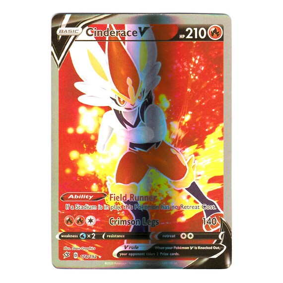 cinderace v pokemon card Cinderace VMAX -Single Card main image 1