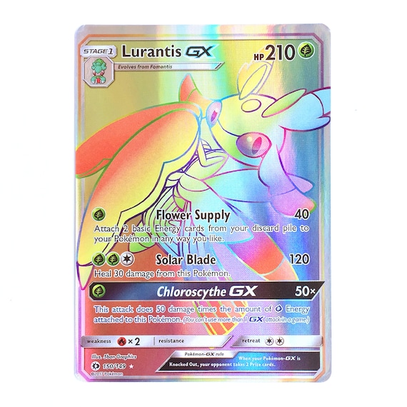 pokemon card lurantis Pokmon TCG Lurantis GX Sun & Moon Base Set 15/149 Holo Ultra Rare