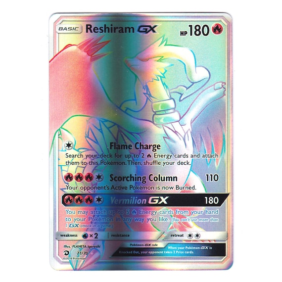 reshiram gx pokemon card Reshiram & Zekrom-GX | Cosmic Eclipse