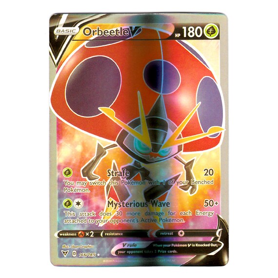 Orbeetle V (Full Art) Holo Vivid Voltage 166/185 (Custom | Proxy)