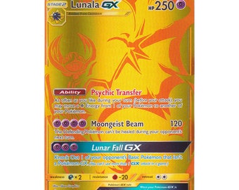 Lunala GX Full Gold -SL05 172/156 -Carte Pokemon Française
