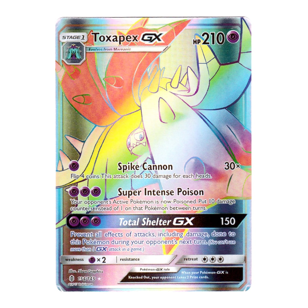 Toxapex GX (secret) Holo SM Guardians Rising 154/145 (custom | Proxy) - Etsy