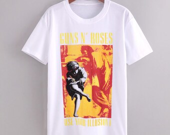 Hecho a mano personalizado Guns N Roses Rock Música Retro Divertida Tarjeta de Navidad le su