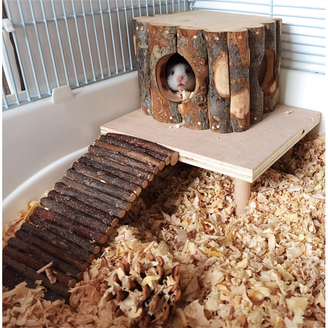 Hamster Hideouts Hamster Supplies Small Animals Stairs Applewood Toys Hamster Climb Ladder Sugar