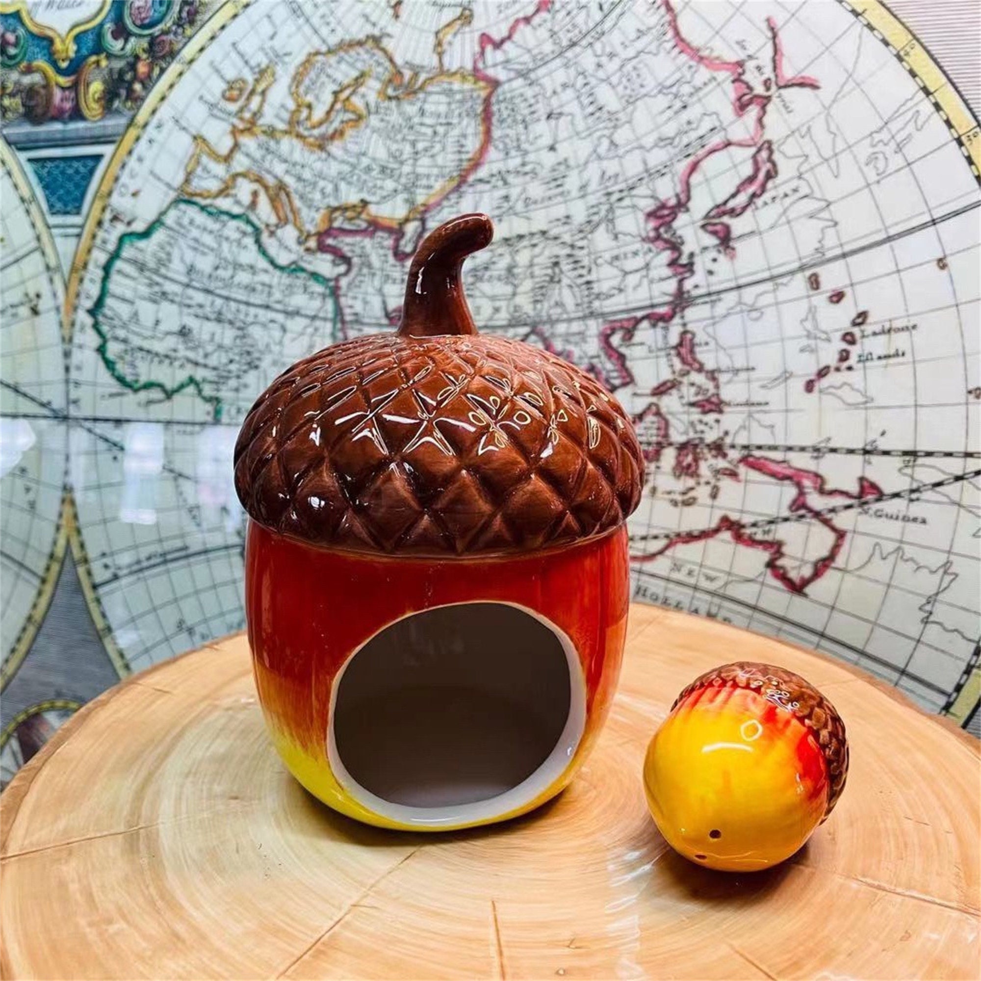 Hamster Pine Cones Hideout Brown Ceramics Bed Hamster Cage Etsy